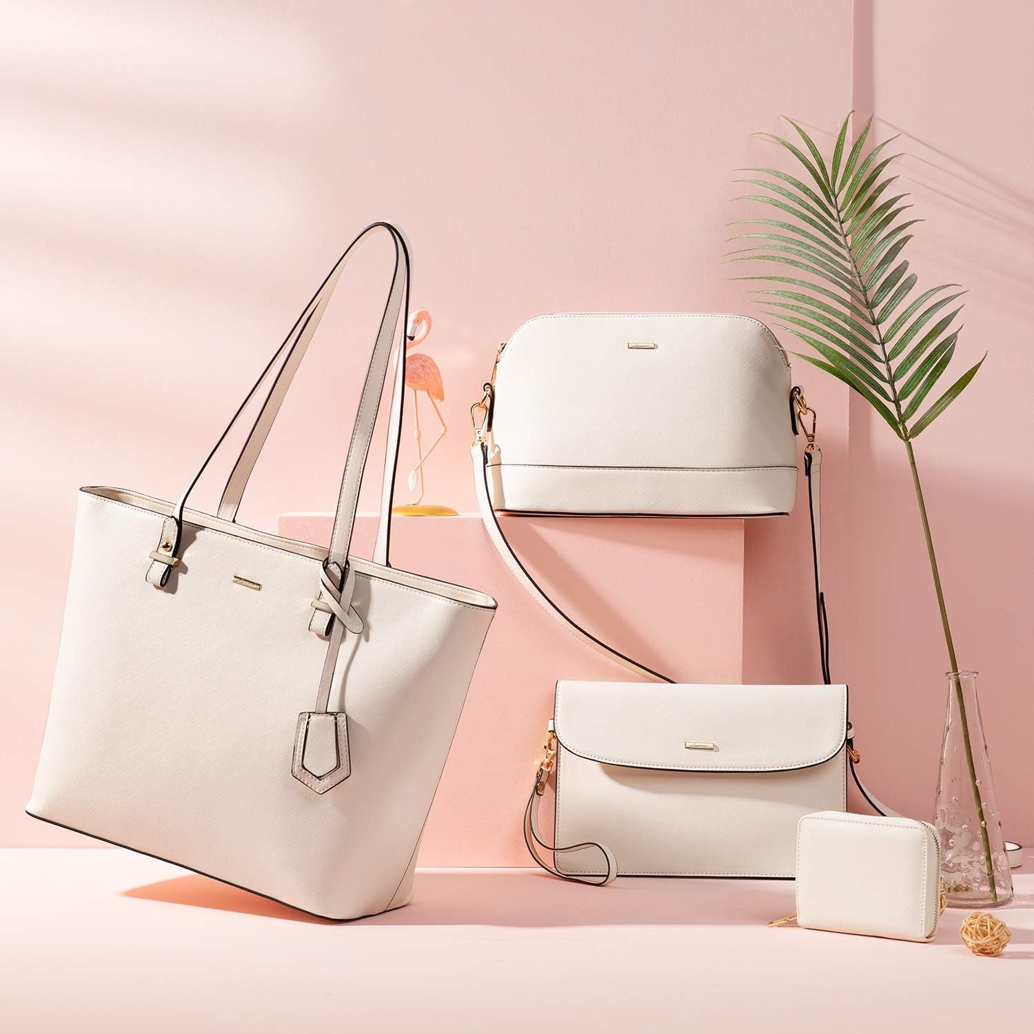 Tote Satchel Hobo 3Pcs Purse Set