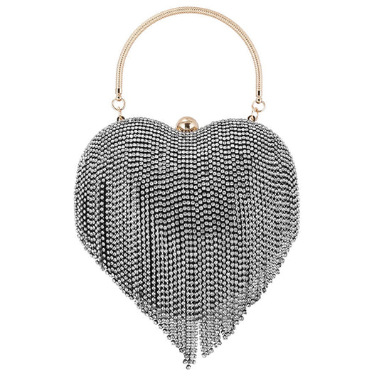 Crystal Tassel Clutch Purse