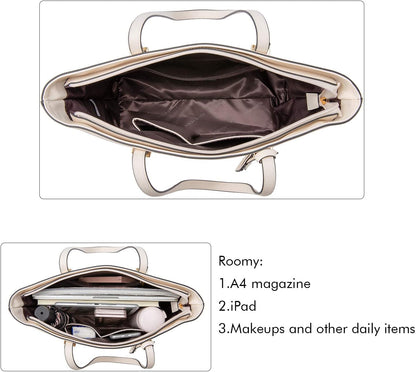 Tote Satchel Hobo 3Pcs Purse Set