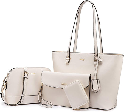 Tote Satchel Hobo 3Pcs Purse Set