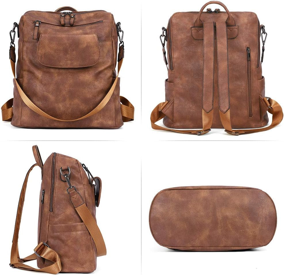 Leather Backpack Purse