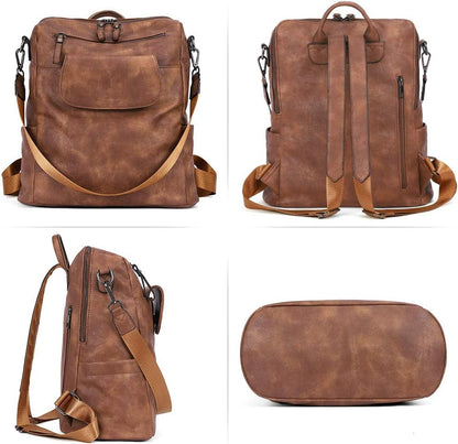 Leather Backpack Purse