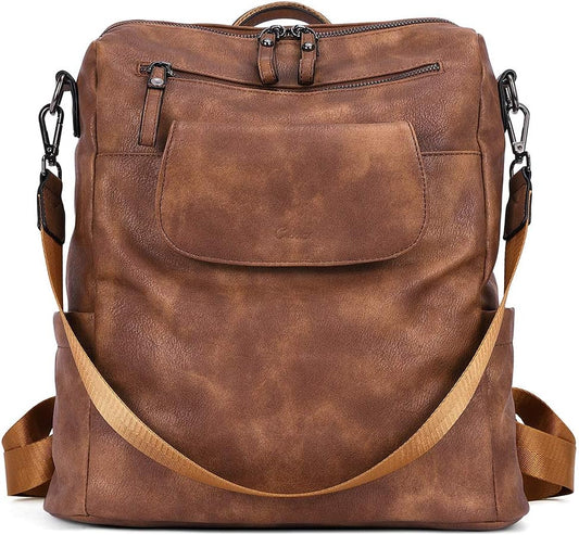 Leather Backpack Purse